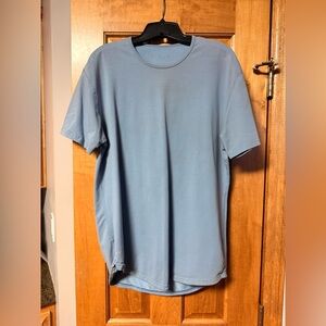 Bylt lux drop cut t-shirt large pacific blue